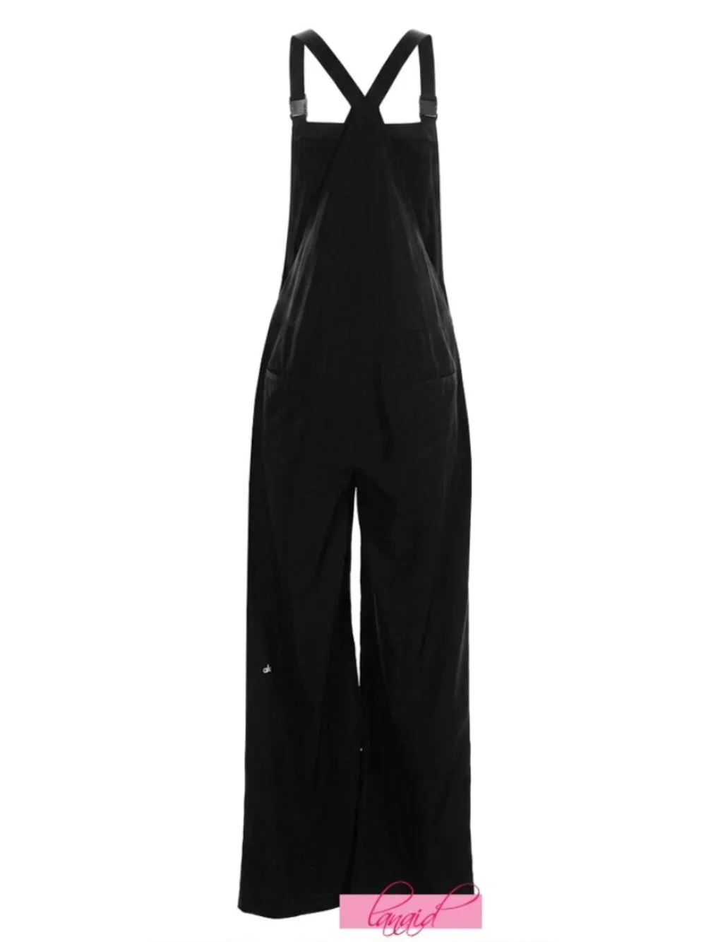 Alo Monterey Overalls Black Traveling Hiking Outdoor One-Piece Romper Jumpsuit S